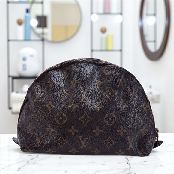 Louis Vuitton Monogram Pochette Toilette 28 Cosmetic Pouch GM– Vintage 1994 - Picture 1 of 10